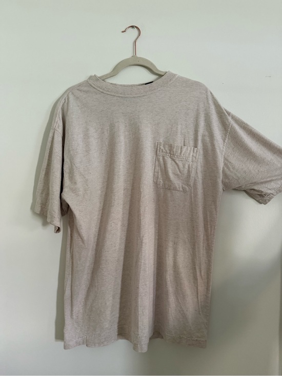 Other - Vintage Oversized Pocket T-Shirt Light Heather Oatmeal size XL soft, 100% cotton